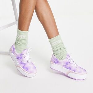 Vans Era Stacked Platform Sneakers in Lavender Gradient